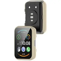 Чохол-накладка DK Пластик Gloss Скло Full Cover для Huawei Watch Fit 2 (ivory) - мініатюра 5
