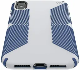 Протиударний чохол-бампер Speck Presidio Grip 117124-7569 для iPhone X/XS Microchip Grey/Ballpoint Blue - мініатюра 7