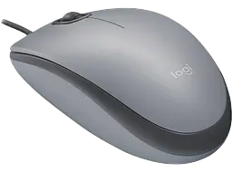 Міша Logitech M110 Silent-MID GRAY-USB-AKOYA (6857585) - мініатюра 2