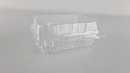 Контейнер пластиковий з відкидною кришкою А-136/157/65, 910 мл, 50 шт, форма прямокутна, колір прозорий для їжі, салатів і доставки
