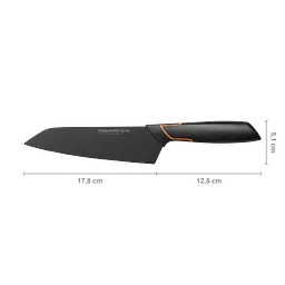 Кухонний ніж Fiskars Santoku Edge кухарський азіатський 17 см (1003097) - мініатюра 2