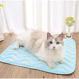 Літня підстилка, що охолоджує Derby Ice Silk Summer Pet Cooling Mat Bananas 70х100 см - мініатюра 3