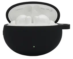 Чохол-накладка DK Silicone Candy Friendly з карабіном для Huawei FreeBuds 4i (black) - мініатюра 2