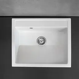 Кухонна мийка Fancy Marble Oregon білий 108060001 - мініатюра 2