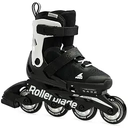 Ролики Rollerblade Microblade 2024 28-32 Чорний-Білий