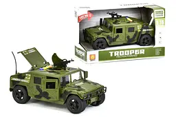 Іграшкова машинка позашляховик військовий Hummer інерційна світлозвукові ефекти WY610A в коробці р.23,5х12х12см
