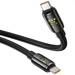 Дата кабель Hoco U143 Joy Type-C to Type-C 240W (1.2m) Black - мініатюра 5