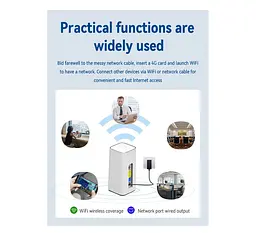 LTE/4G роутер WiFi Voltronic CPF101 LTE CPE Router with Sim Card Slot, Wireless LTE Router - мініатюра 5