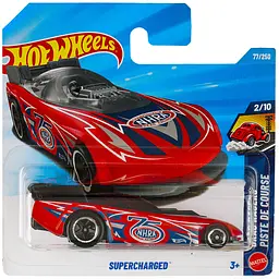 Базова машинка Hot Wheels Drag Racers Supercharged червона (5785) JJJ41-N521