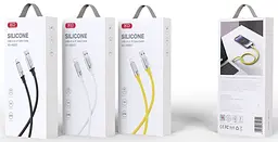 USB Кабель ХО NB251 Lightning Silicone 6A 1.0m Білий - мініатюра 2