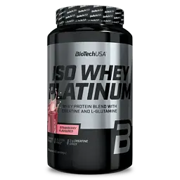 Протеїн Iso Whey Platinum 908 г Ізолят Полуниця, Chocolate