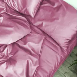 Простирадло MirSon Satin Light Pro 10-020 Dusty pink 150х220 см рожеве (2200011024615) - мініатюра 3