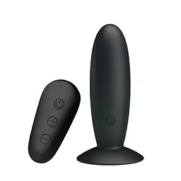 Вибрирующая анальная пробка Mr.Play Remote Control черная