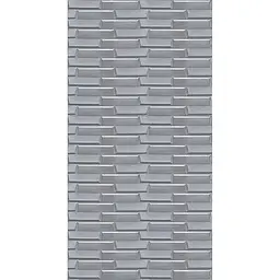 Самоклеюча 3D панель Sticker Wall 3080х700х5мм Кладка Срібло SW-00001760