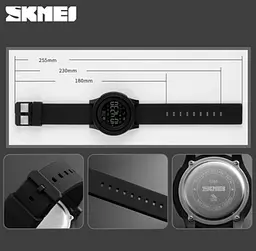 Годинник наручний з Bluetooth Skmei Innovation 1255 чорний - мініатюра 3