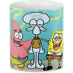 Кухоль GeekLand SpongeBob SquarePants Друзі: губка боб патрік сквідвард CP 03.273 330 мл білий - мініатюра 2