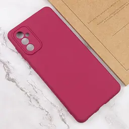 Чохол TPU GETMAN Liquid Silk Full Camera для Samsung Galaxy A56 5G Бордовий / Marsala - мініатюра 4