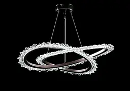 Люстра стельова LED Splendid Ray L145/1, 40W, хром/сірий, регулювання висоти 30-90 см, сучасний стиль для дому - мініатюра 2