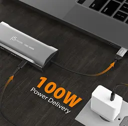 USB-Хаб j5create JCD397-N, USB Type-C 9-в-1 (JCD397-N) - мініатюра 6