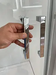 Душова кабіна Dusel A-515 120x80x190 шиншила, Хром, Універсальна, матовий, хром, 120x80 - мініатюра 7