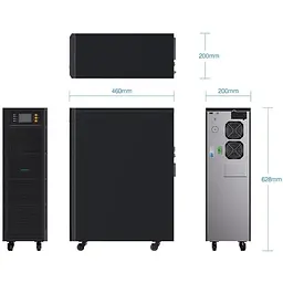 ДБЖ Marsriva MR-US10K 10кВА/10кВт 1:1 phase Smart Online UPS, 16х12V/9Ah - мініатюра 4