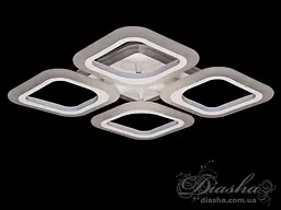 Люстра стельова LED Diasha AS8060/4WH, 50W, 3200K-6000K, білий метал, сучасний стиль для дитячої кімнати - мініатюра 6