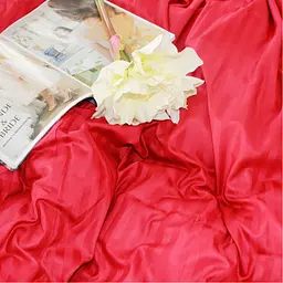 Постільна білизна MirSon SatinStripe 30-0018Red 143х210 Сімейний (2200005254530) - мініатюра 5
