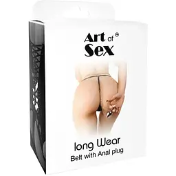 Прикраса на тіло Art of Sex Long Wear з металевою анальною пробкою М - мініатюра 4