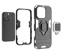 Чохол бампер Primolux Ring Armor для Apple iPhone 16 Pro Max Black - мініатюра 4