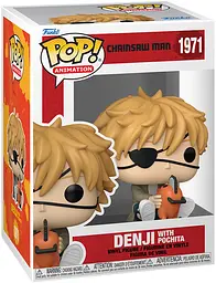 Фігурка Funko Pop Людина бензопила Денджі з Почита Chainsaw Man Dengi with Pochita10 см FP CM DP 1971 - мініатюра 2