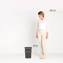 Відро для сміття Brabantia Sort&Go, 25 л, м'ятний (129902) - мініатюра 6