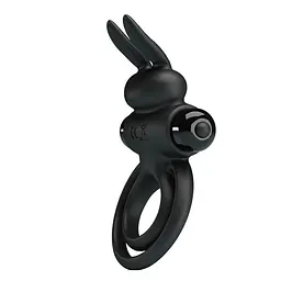 Ерекційне кільце - Pretty Love Vibrant Penis Ring III Black - мініатюра 8