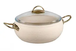 Кастрюля со стеклянной крышкой OMS 3141-18-Ivory 2 л 18 см