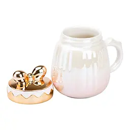 Чашка керамічна Happy Life Life з кришкою рожева градієнт 500 мл HP7194P - мініатюра 2