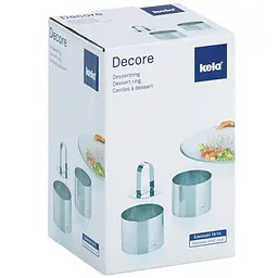 Набір форм-кілець для десертів Kela Decore, з пресом, 2 шт (00000018272) - мініатюра 5