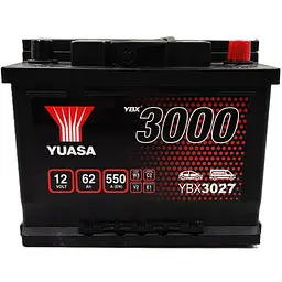 Акумулятор автомобільний Yuasa 12V 62Ah SMF Battery (YBX3027) - мініатюра 1