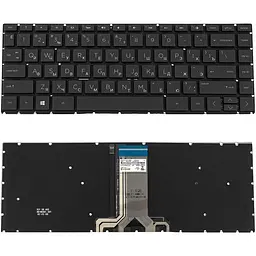 Клавіатура для ноутбука HP (240 G6 245 G6) rus чорний без фрейма підсвічування клавіш