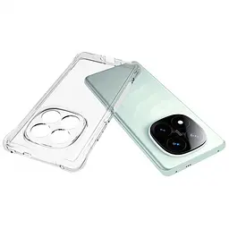 TPU чохол GETMAN Ease logo посилені кути Full Camera для Xiaomi Poco X7 Безбарвний (прозорий) - мініатюра 3