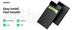 Зовнішня кишеня UGREEN US221 USB 3.1 для SSD HDD 2.5" Hard Drive Box (UGR-50743) - мініатюра 6