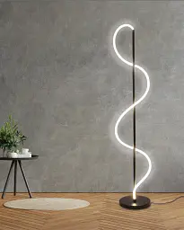 Торшер Goldlux 330185 Emma LED 1x36W 4000K 4300Lm IP20 чорний - мініатюра 2