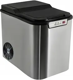 Льодогенератор Ruhhy K5537 (12 кг/добу) з функцією самоочищення, сріблястий