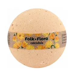 Бомбочка для ванни Календула Folk&Flora 130 г