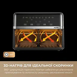 Мультипіч Mova AeroChef FD20s Pro Black (AF-5518ATB-S) - мініатюра 9