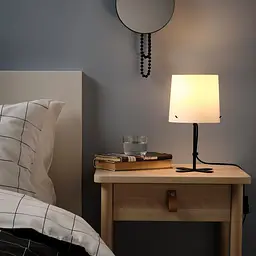 Настільна лампа IKEA, біла, метал/поліпропілен, 31 см - мініатюра 3