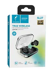 Bluetooth-гарнітура SkyDolphin TWS SL27 Чорний (SDBTE-000192) - мініатюра 2