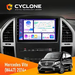 Штатна магнітола Mercedes-Benz Vito (W447) 2014 Cyclone C10-011 4x64, DSP Cyclone (НФ-00005255) - мініатюра 2