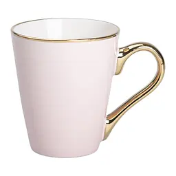 Чашка порцелянова 320 мл із золотим обідком, рожевий Liling Rongxiang Ceramic RX-N240624P - мініатюра 11