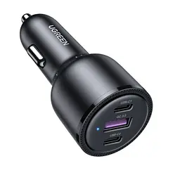 Автомобільний зарядний пристрій UGREEN CD239 3 виходи - 2С + 1U 69 W (20467)