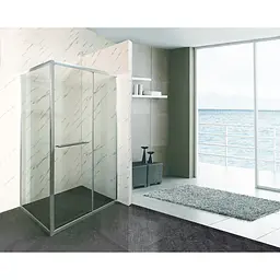 Душова кабіна без піддону Mixxus Premium Quadro SC01-120x80x195-Tr прозоре скло 6мм chrome MI8291, Хром, прозорий, хром - мініатюра 7