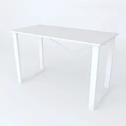 Письмовий стіл Ferrum-decor Драйв 750x1400x700 Білий метал ДСП Біле 16 мм (FRD-103206) - мініатюра 2